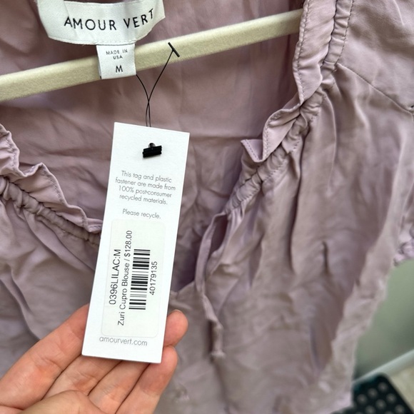 Amourvert M Zuri Cupro blouse - Picture 9 of 12